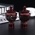 thumbnail image 4 of 6PCS Decorative Window Curtain Rod End Creative Window Curtain Rod Head Plug Retro Roman Curtain Rod Fittings for Home Decor (Vintage Red), 4 of 4