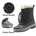 thumbnail image 7 of Apakowa Boys' Waterproof Duck Boots, Lace-Up Black, 11, 7 of 7