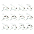 thumbnail image 1 of 12x Servilleteros de Reno Servilleteros Adorno de Mesa de Comedor Rústico Moderno Servilleteros Hebillas para Banquetes Navideños Reuniones Familiares Plata, 1 of 8