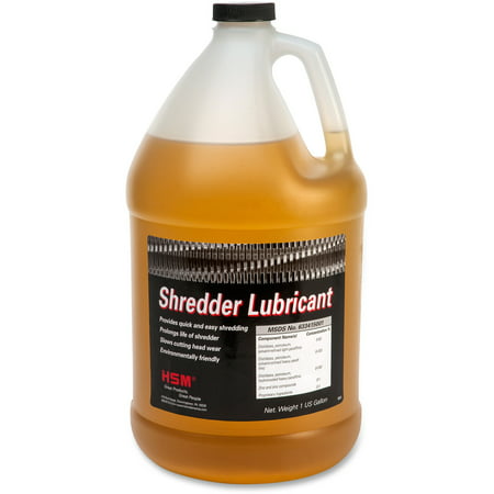 HSM, HSM315, Gallon Shredder Oil, 1 Each, Amber