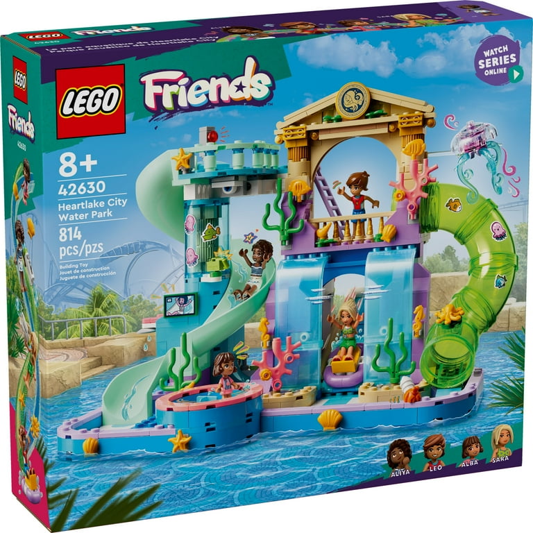 LEGO Friends Heartlake City Water Park Summer Toy Building Set for Kids Creative Play for Girls and Boys Ages 8 Years and Up Includes 3 Mini Dolls a Micro Doll 3 Water