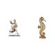 thumbnail image 1 of Figuras de payasos,Estatua de payaso,escultura,adorno de mesa,Colección de estatuillas de payasos adorables,Estatua de resina,Estatua de resina dorada para decoración del hogar, 1 of 8