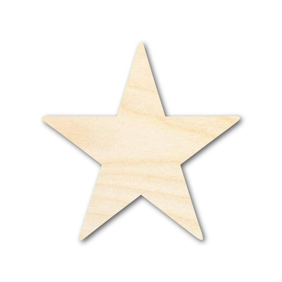 Bigger Better | Unfinished Wood Star Shape | DIY Craft Cutout | 36" / 1/4"