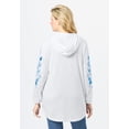 thumbnail image 2 of Woman Within Plus Size Embroidered Hoodie Sweatshirt, 2 of 6
