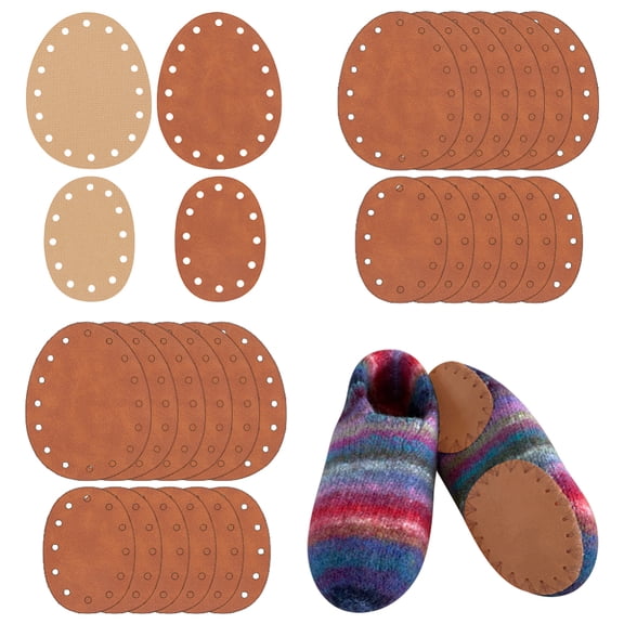 24Pcs 2 Sizes Non Slip Pads Shoes Suede Shoe Sole Protector Anti-Slip Shoe's Grips Protector Light Brown Replacement Pad Forefoot Insole Pad