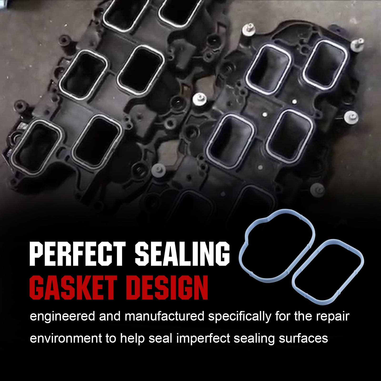3mirrors Intake Manifold Gaskets Lower & Upper Gasket Plenum Set Compatible with Dodge Chrysler Jeep 3.6L 5184562AC 5184331AC 12pcs