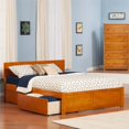 thumbnail image 2 of Leo & Lacey Urban King Storage Platform Bed in Caramel, 2 of 4