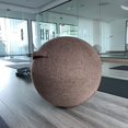 thumbnail image 4 of Versatile Yoga Ball Cover, Linen Material Exercise Ball Cover, Breathable Foldable Lightweight Cover with Good Breathability, Portable Handle for Office or Home (Brown, 65 Cm), 4 of 5