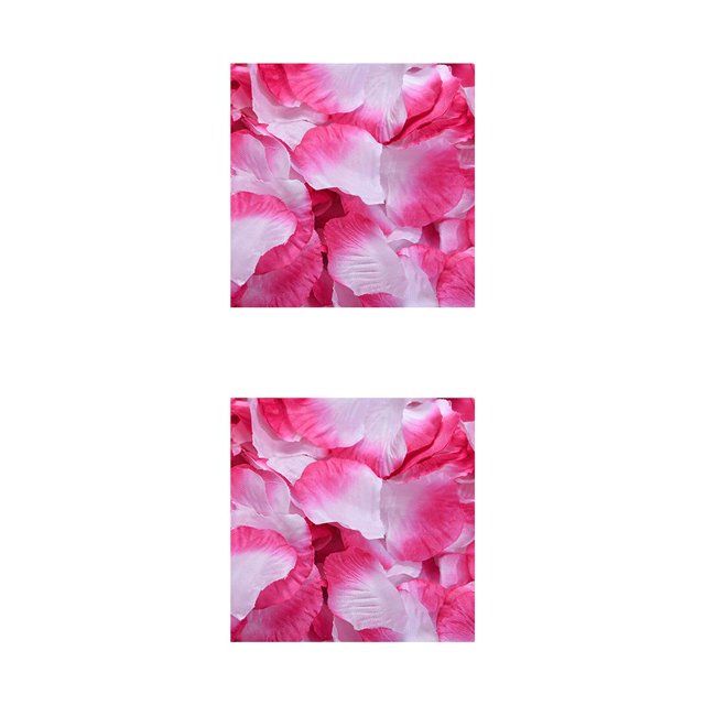 Pétalos de Flores de Rosa Reutilizables Jumpingount 100 Piezas Púrpura Rojo Blanco 5x5cm CBP105739