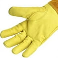 thumbnail image 4 of Women Cowhide Thorn Proof Gardening Gloves, Long Gauntlet Heavy Duty Garden Gloves, Large Garden Gloves for Women and Men Rose Pruning Gloves, 4 of 7