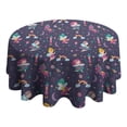 thumbnail image 4 of Fairy Princess Magic Pattern Round Tablecloth 60"x60",Wrinkle Wipeable Table Cloth for Kitchen Dining Room Picnic Patio Party, 4 of 6