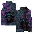 thumbnail image 3 of Chalecos de invierno cálidos para hombre, camiseta sin mangas de algodón con estampado fresco con tigre y leopardo, chalecos de invierno para hombres, chalecos de viento frío, ropa, 3 of 5