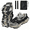 Black, variant on Ice Cleats for Shoes and Boots, 19 Stainless Steel Spikes Crampons, Anti-Slip Snow Shoes Microspikes for Hiking, Climbing Gear, Ice Fishing Gear, Boot Chains for Winter Walking, M(35-39), Orange