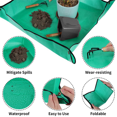 thumbnail image 6 of 2X Plant Repotting Mat Waterproof Transplanting Mat Indoor Portable Square Foldable Easy, 6 of 6