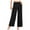 Black, variant on Maean Business Casual Pants for Women Dressy Elastic Waist Baggy Wide Leg Pleated Work and Pockets Trousers