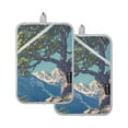 thumbnail image 7 of Yayeee Pot Holders Kitchen Heat Resistant with Pocket 7"x9.8" Cotton Oven Cooking Hot Pads, Blue Tree, 7 of 7