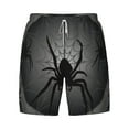 thumbnail image 4 of Lsque Mens Swim Trunks Black Spiders Pattern - Bathing Suit Compression Liner - Beach Swim Shorts Swimwear - (S-3XL) - Stretch Quick Dry -X-Large, 4 of 9