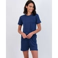 thumbnail image 2 of Real Essentials 2 Pack: Ultra Soft Women’s Pajama Set Short Sleeve and Shorts Lounge & Sleepwear (Available In Plus), 2 of 6