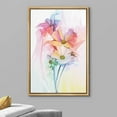 thumbnail image 3 of wall26 Framed Canvas Print Wall Art Watercolor Rainbow Effect Daisy &amp; Lily Bunch Floral Botanical Illustrations Modern Art Rustic Scenic Colorful for Living Room, Bedroom, Office - 24"x36&qu, 3 of 5