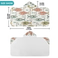 thumbnail image 4 of Yayeee Kids Hooded Towel with Hand Pockets Beach Soft Absorbent Bath Wrap 50 x 23.5 inch, Abstract Fish Pattern, 4 of 5