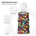 thumbnail image 6 of Gaeub Easter Eggs2 Men's Mesh Basketball Jersey, Quick-Drying Sleeveless Top S-4XL, Loose Muscle Tank Top -X-Large, 6 of 9