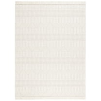 SAFAVIEH Natura Marvyn Southwestern Wool Area Rug, Ivory/Grey, 8' x 10'