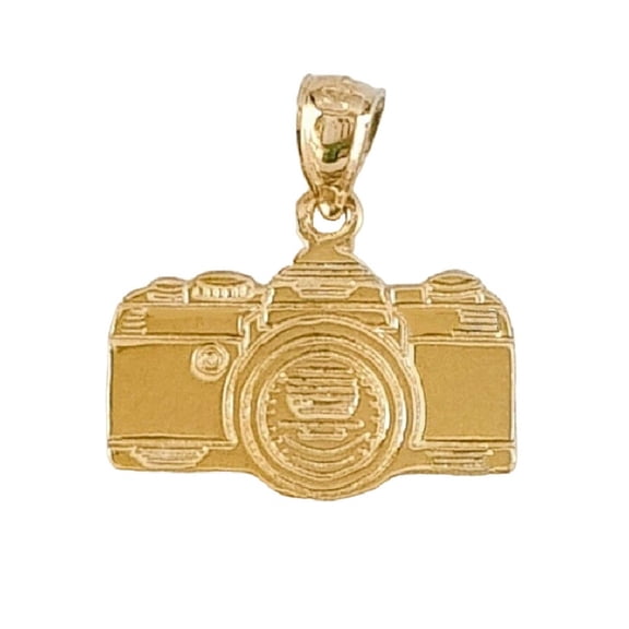 14K Yellow Gold Camera Pendant