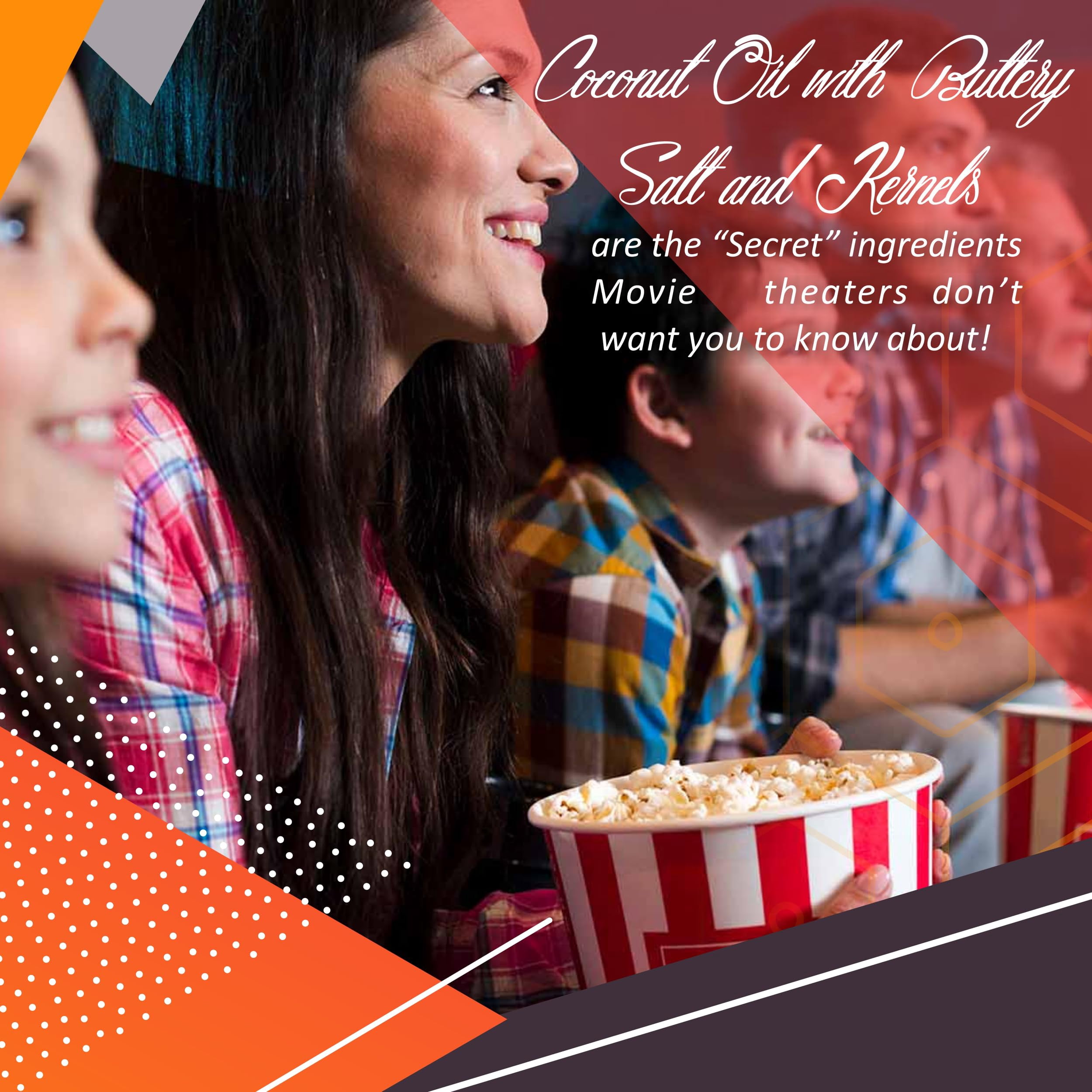Perfectware Movie Night Popcorn Set (Popcorn Kernels, Salt, Oil and Shaker)