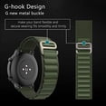 thumbnail image 3 of KONEE Nylon Band Compatible withApple Watch Ultra 49mm 45mm 44mm 42mmStrap Bracelet G-hook Adjustable Replacement Wristband for i Watch Series 8/7/6/5/4/3/2/1 and Apple Watch SE/Ultra - Green, 3 of 7