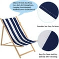 thumbnail image 4 of Chair Canvas Cloth Beach Chair Cloth Replacement Supplies Prussian Blue 1150x435x2mm, 4 of 9