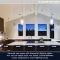 thumbnail image 2 of Luxrite 6-Pack 4 Inch Square LED Recessed Light J-Box 5CCT 15W 1000 Lumens 60 Dimmable IC Rated Wet Rated ETL - Black Trim, 2 of 7