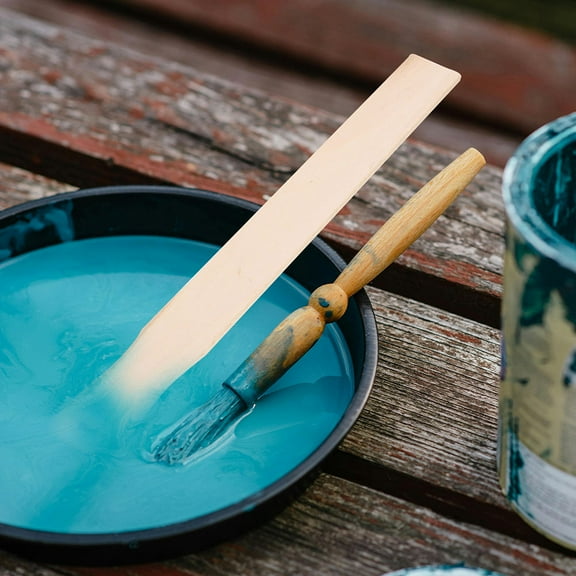 IDEANATEGRATE 20Pcs Paint Stir Sticks for Professional Painters Beige 23.00X2.70X0.26cm