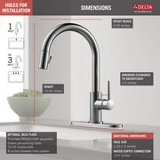 Delta 9159-Dst Trinsic Pull-Down Kitchen Faucet - Nickel