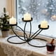 thumbnail image 4 of Candelabro de Aleación de Tres Brazos | Centro de Mesa de Hierro Multicolor | Lámpara de Mesa Decorativa de Tres Brazos para Navidad, Bodas, Fiestas, Hogar y Comedor., 4 of 6
