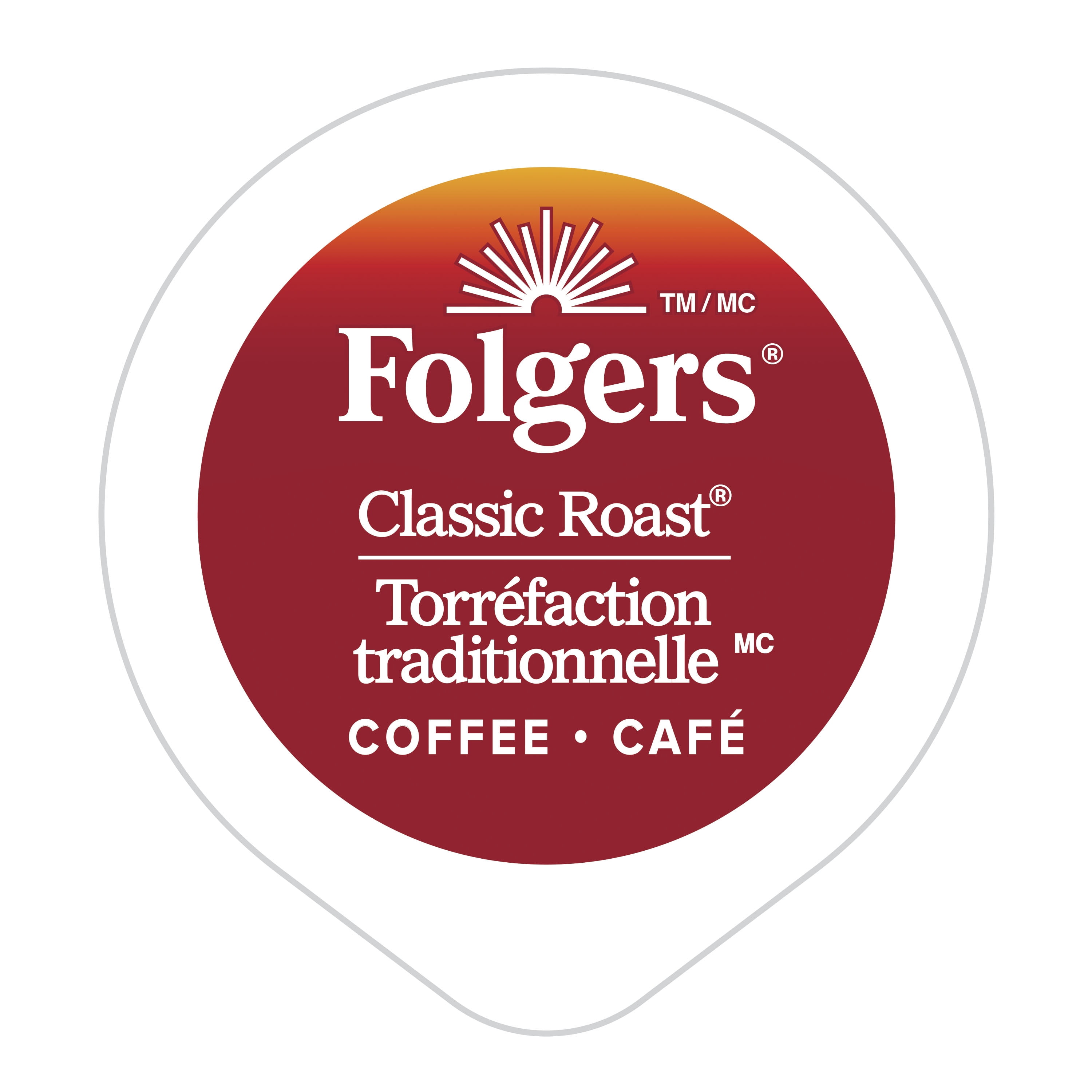Folgers Classic Medium Roast K-Cup Coffee Pods, 12 Pods