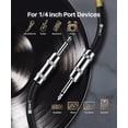 thumbnail image 3 of Cable de Audio para Instrumento GEARit Café Amarillo 15 Pies 1/4 Pulgadas Macho a Macho para Guitarr, 3 of 6