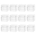 thumbnail image 2 of 12 Uds. Cajas pequeñas de caramelos transparentes de 1,97 pulgadas, a prueba de polvo, a prueba de agua, contenedor de embalaje de regalo para Gloria cajas de dulces, 2 of 9