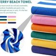 thumbnail image 3 of Bath Towel Polyester Fiber, Towel A Pink 80*160 Beach Towel (Multi-color-B), 3 of 8