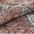 thumbnail image 3 of Well Woven Menda Red Machine Washable Vintage Style Updated Classic Distsressed Persian Mat Rug 2x4 (2' x 3'11"), 3 of 7