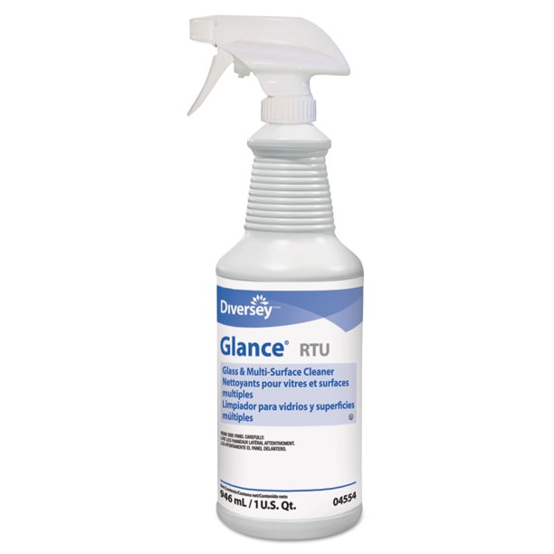 SC Johnson Glance Glass & MultiSurface Cleaner, Liquid, 32 oz Spray