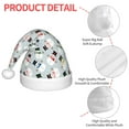 thumbnail image 4 of Honeii Colorful Hat Snowman Print Hat Santa Claus Hat For Xmas Party, Christmas Caps For Boys Girls Child,Christmas Beanie, 4 of 6