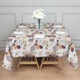 thumbnail image 3 of Pioneer Flower Floral Print Pattern Square Tablecloth,Waterproof Square Table Cover,Wipeable Spillproof Washable Table Cover for Home Kitchen Party Decor 42"X42"(107x107cm), 3 of 6