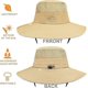 thumbnail image 4 of Men's and women's fishing hats, hunting beach sun hats, hunting gardening folding bucket hats, sun hats, 4 of 5