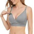 thumbnail image 6 of 3 Pack Women's Nursing Bra Solid Maternity Pregnancy Bra Seamless Breastfeeding Bras Wirefree Adjustable Straps Nursing Bralettes, 6 of 9