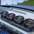 thumbnail image 5 of Portable Car Cooling Fan with 2-Head - 12V Electric Air Cooling Fan,USB Rechargeable Plug,Silent Electric Fan 360° Rotation with 3 Wind Speed Stable Base for Car Truck SUV RV Marine Boat, 5 of 7