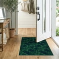 thumbnail image 2 of ODIKA 2'x3' Forest Green Abstract Geometric Washable Accent Rug Contemporary Shapes With Diamond Accents And Scattered Circular Pet Friendly, Bedside Mat for Bedroom, Nursery, RV, 2 of 7