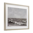 thumbnail image 2 of Stupell Industries Coastal Monochrome Sea Ripples Birch Framed Print Under Glass, 23 x 17, by Jacky Ngan, 2 of 8