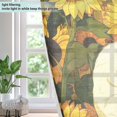 thumbnail image 4 of White Cat Sunflowers Blackout Curtains Thermal Insulation 63 inch Grommet for Bedroom Living Room Bathroom Kitchen Windows 2 Pack, 4 of 6