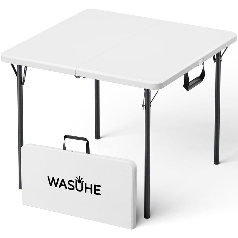 WASUHE 36 Inch Square Folding Table with Handle photo 1