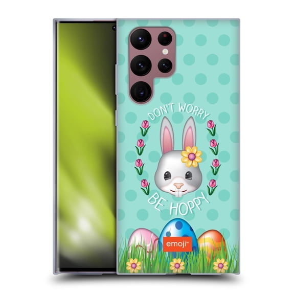 Head Case Designs Officially Licensed emoji® Easter Be Hoppy Soft Gel Case Compatible with Samsung Galaxy S22 Ultra 5G